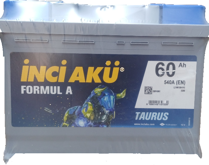 İnci Akü 60Ah 72Ah